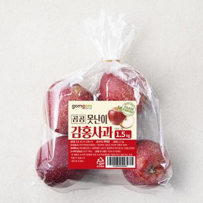 문경감홍사과 곰곰 못난이 감홍사과, 1.5kg, 1봉